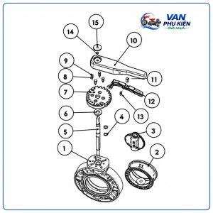 Cấu tạo van bướm nhựa