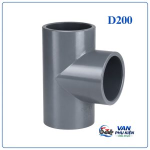Tê đều nhựa D200
