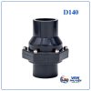Van 1 chiều lá lật nhựa DN125 phi 140