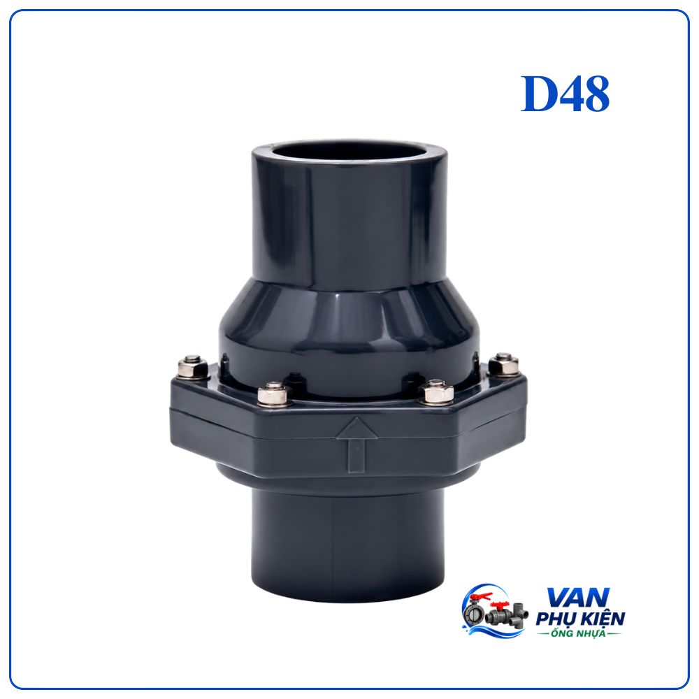 Van 1 chiều lá lật nhựa dn40 phi 48