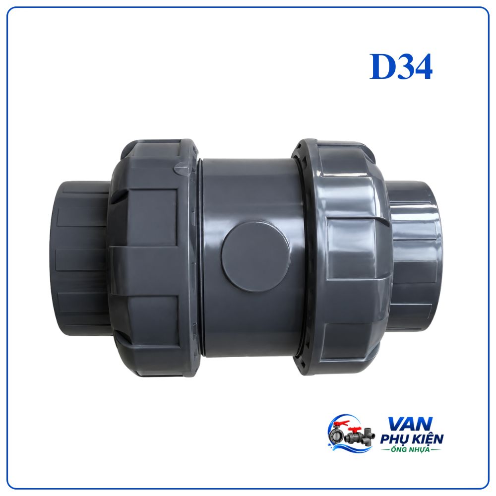 Van 1 chiều lò xo nhựa DN25 phi 34