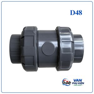Van 1 chiều lò xo nhựa DN40 phi 48