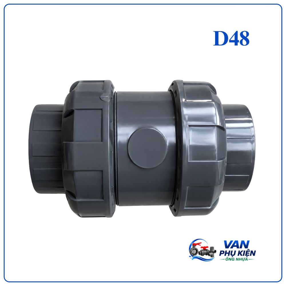 Van 1 chiều lò xo nhựa DN40 phi 48