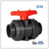 Van bi nhựa rắc co DN25 phi 34