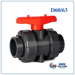 Van bi nhựa rắc co DN50 phi 60