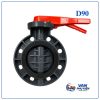 Van bướm nhựa tay gạt DN80 Phi 90
